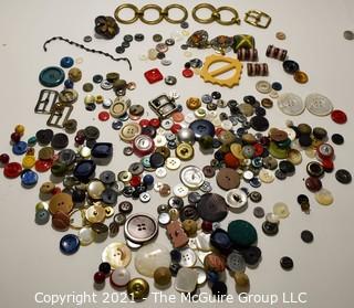 Collection of Vintage Sewing Buttons.