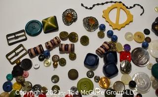 Collection of Vintage Sewing Buttons.