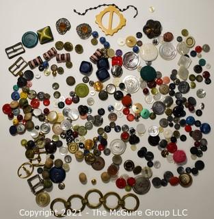 Collection of Vintage Sewing Buttons.