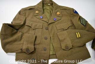 Vintage WWII Uniform with Medals.  