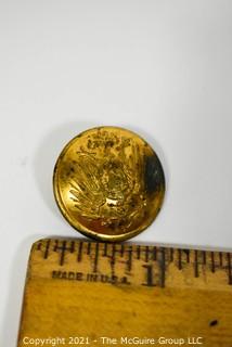 Vintage Brass German Military Button.