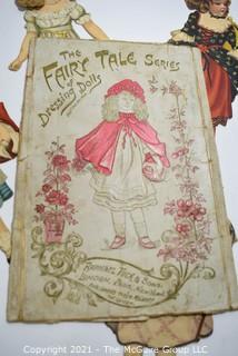 Antique Raphael Tuck & Sons Fairy Tale Paper Doll Set In its Original Envelopes Circa 1894.