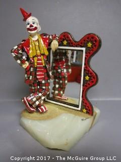 Clown in mirror