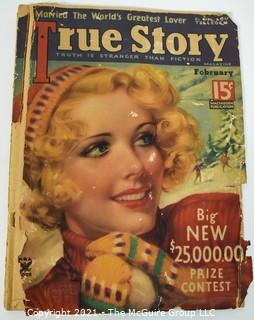 Vintage True Story Magazine Circa 1920's
