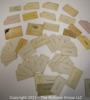 Collection of Victorian Calling Cards