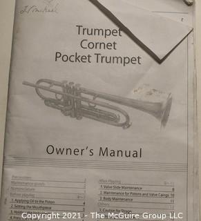 Pocket Trumpet Coronet with Case & Owners Manual, Lightly Used.  