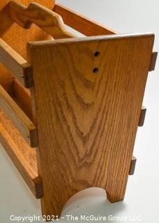 Oak Magazine Holder. 