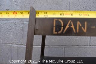 Vintage Industrial Dan-Dee Strong and Security Box Display Shelf made by Erie Art Metal Co. PA.  Measures 5' 3" Tall.