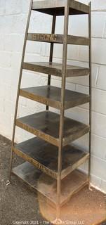 Vintage Industrial Dan-Dee Strong and Security Box Display Shelf made by Erie Art Metal Co. PA.  Measures 5' 3" Tall.