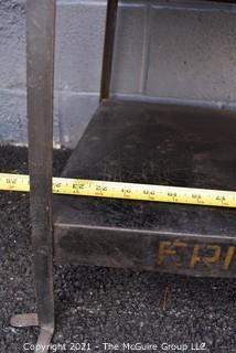 Vintage Industrial Dan-Dee Strong and Security Box Display Shelf made by Erie Art Metal Co. PA.  Measures 5' 3" Tall.