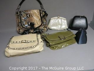 Assortment of ladies handbags 