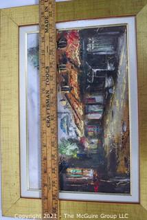 Framed Under Glass Print of Street Scene