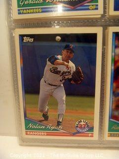 Baseball Cards: Topps and others 1990-1994  ~ 470 cards last Nolan Ryan