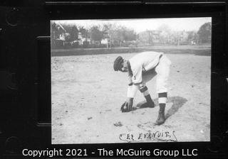 Vintage Baseball Imagery - Catch Right 1 (portion of vintage photo post card)