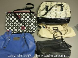 Assortment of ladies handbags 