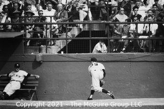 1960 World Series: Rickerby: Negatives Only: Yankee Pitcher Warms Up