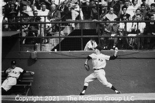 1960 World Series: Rickerby: Negatives Only: Yankee Pitcher Warms Up