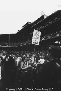 1960 World Series: Rickerby: Negatives Only: Pittsburgh Fans Storm Forbes Field 