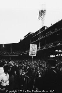 1960 World Series: Rickerby: Negatives Only: Pittsburgh Fans Storm Forbes Field 