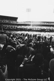 1960 World Series: Rickerby: Negatives Only: Pittsburgh Fans Storm Forbes Field 