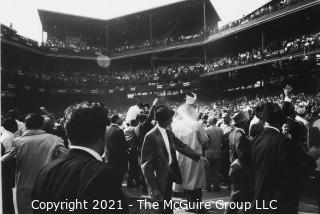 1960 World Series: Rickerby: Negatives Only: Pittsburgh Pirate Fans Storm Forbes Field