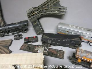 Vintage Model Train Cars, Track, Engines