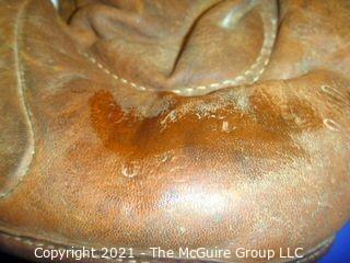 Vintage Softball Glove: 1940's Wilson #67B Split Finger "U.S." Issued