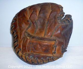 Vintage Softball Catcher's Mitt Glove: Made In USA  