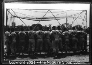 Vintage Baseball Negative: Spring Training; Grouping from the Rear - A