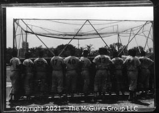 Vintage Baseball Negative: Spring Training; Grouping from the Rear - B