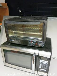 Microwave and toaster oven 