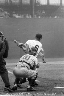 Rickerby(?): Negatives Only: Brooklyn Dodgers vs New York Giants; Willie Mays, Hodges Sauer Walker