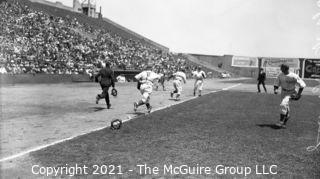 Vintage Baseball Negative: 1940's Pacific Coast Game? - Seals vs team with stars on their backs