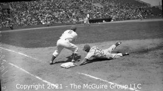 Vintage Baseball Negative: 1940's Pacific Coast Game? - Seals vs team with stars on their backs