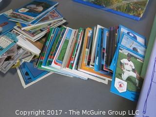 Collection includes thermoscan, baseball cards, music books and stationary 