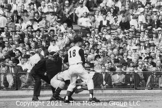 1960 World Series: Rickerby:  Play at Base Bill Verdon at bat - fly-out x2