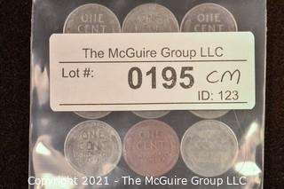 Numismatic: U.S. Coins: (9) Wheat Cents