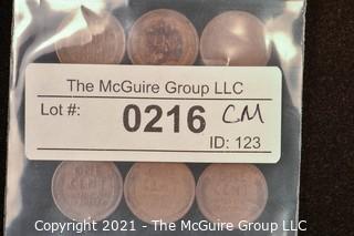 Numismatic: U.S. Coins: (9) Wheat Cents