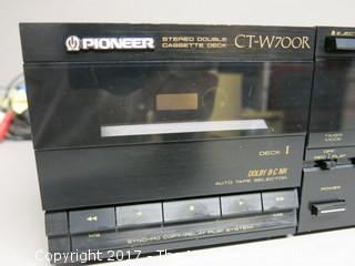 Pioneer CT-W700R Stereo Double Cassette Deck