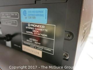 Pioneer CT-W700R Stereo Double Cassette Deck