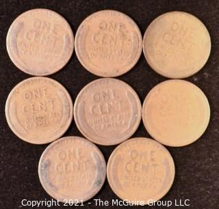 Numismatic: U.S. Coins: (8) Wheat Cents