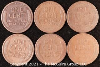 Numismatic: U.S. Coins: (6) Wheat Cents