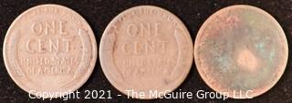 Numismatic: U.S. Coins: (3) Wheat Cents