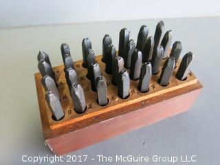 Metal "Alphabet" punch set