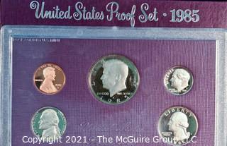 Numismatic: U.S. Coins: 1985 Proof Coin Set 