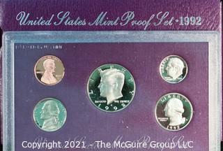 Numismatic: U.S. Coins: 1992 Mint Proof Set