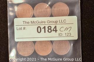 Numismatic: U.S. Coins: (9) Wheat Cents