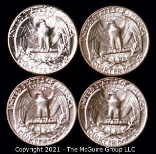 Numismatic: U.S. Coins: (4) Washington Silver Quarters