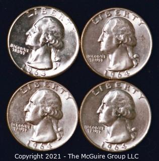 Numismatic: U.S. Coins: (4) Washington Silver Quarters