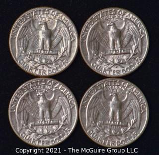 Numismatic: U.S. Coins: (4) Washington Silver Quarters